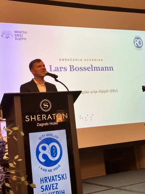 Lars Bosselmann speaking at CBU 80th Birthday, Sheraton, Zagreb