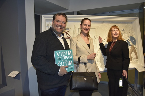 Three of the organisers at the opening ceremony